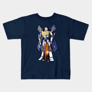 10th Doctor With Big Giant Retro Transformers Phone box Kids T-Shirt